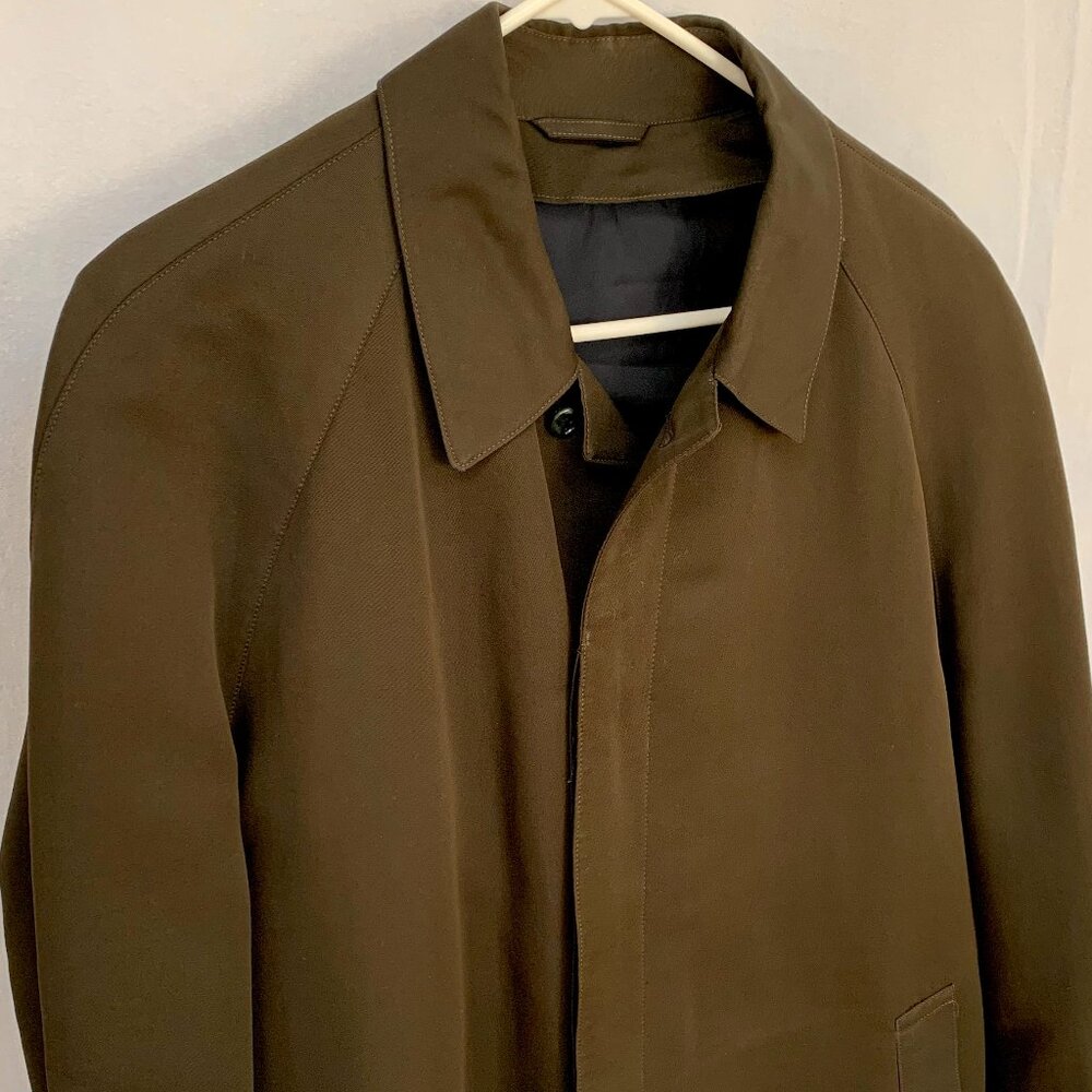 Vtg Men's Dark Brown Sanyo Trench Coat